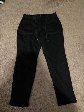 Carmen Double Cuff Joggers in Black Judy Blues size 16W
